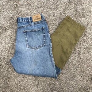 Redhead jeans mens 38x32 field pants workwear green relaxed fit straight leg